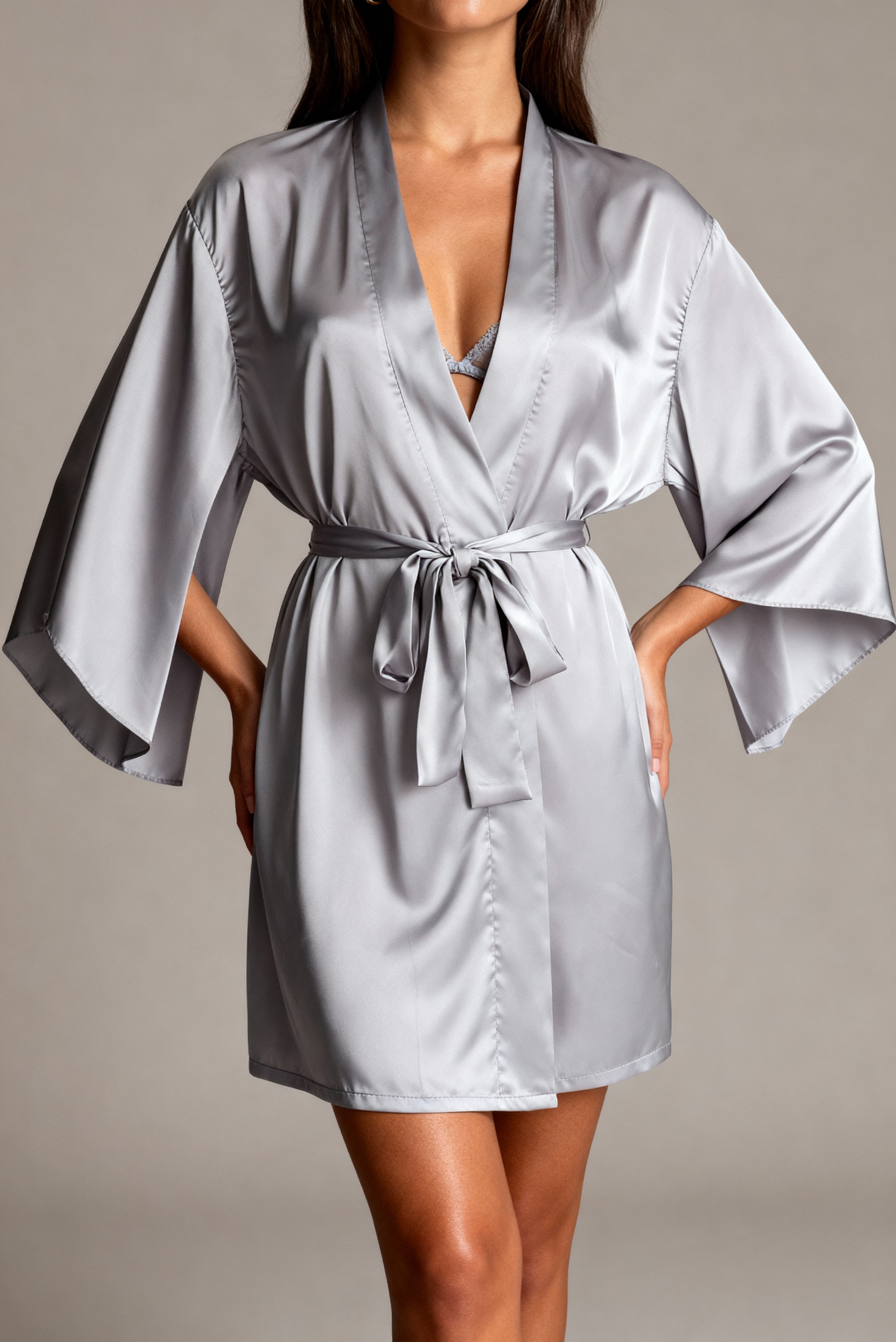 Kimono pour femme - Minuit Gris Lila