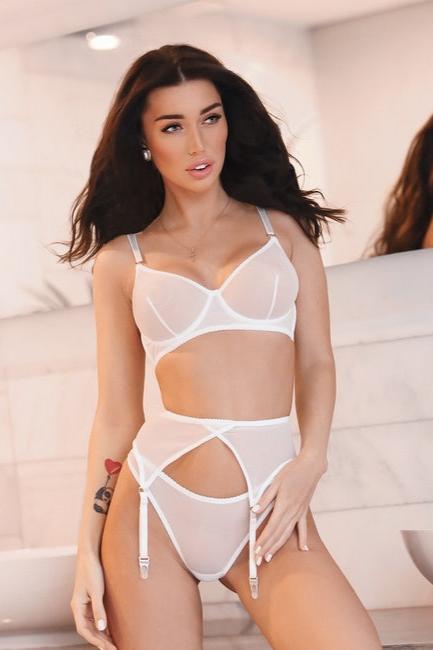 Ensemble lingerie cinq pièces - BASIC Blanc - NAKED Underwear FR