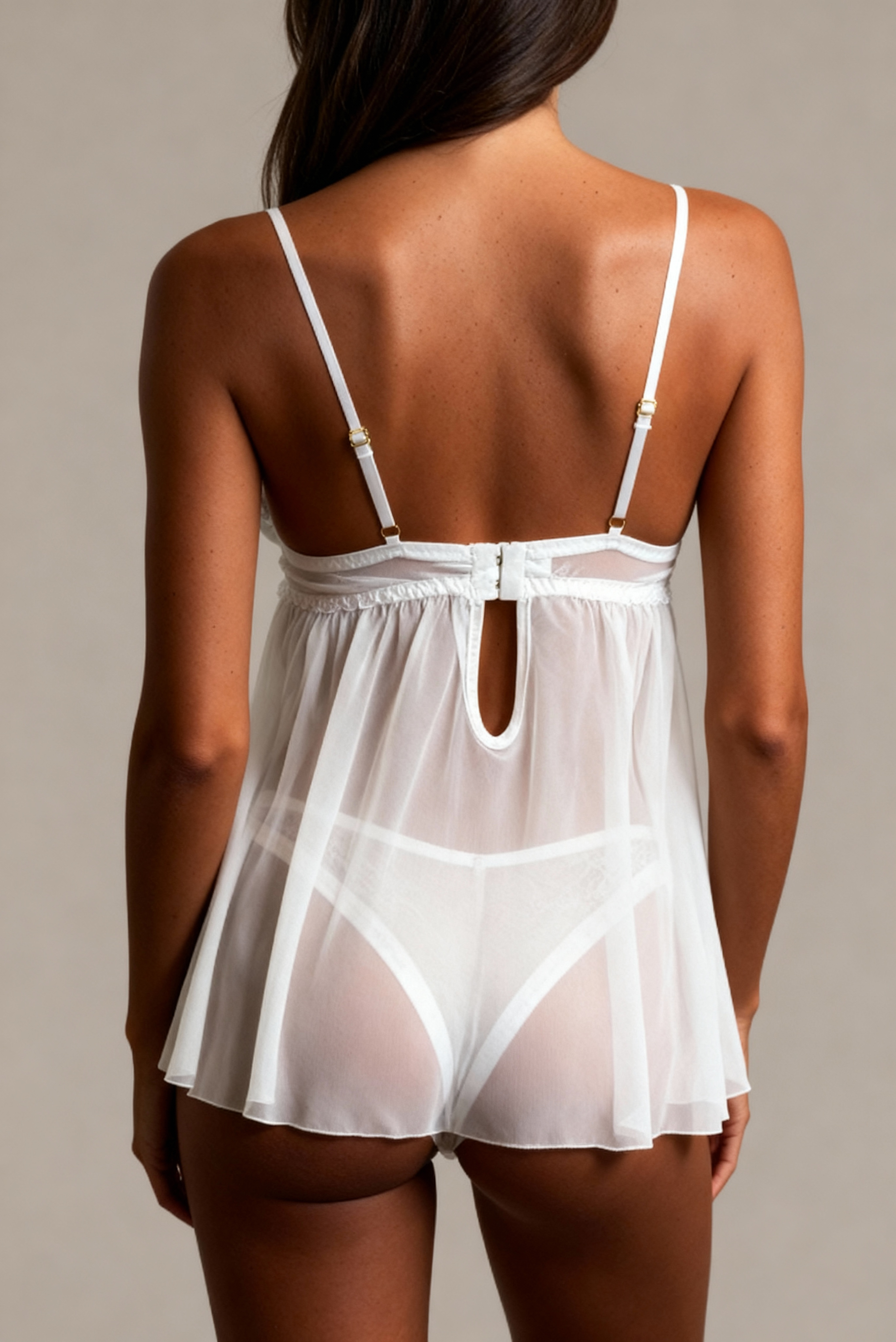 Nuisette pour femme - Dahlia blanc