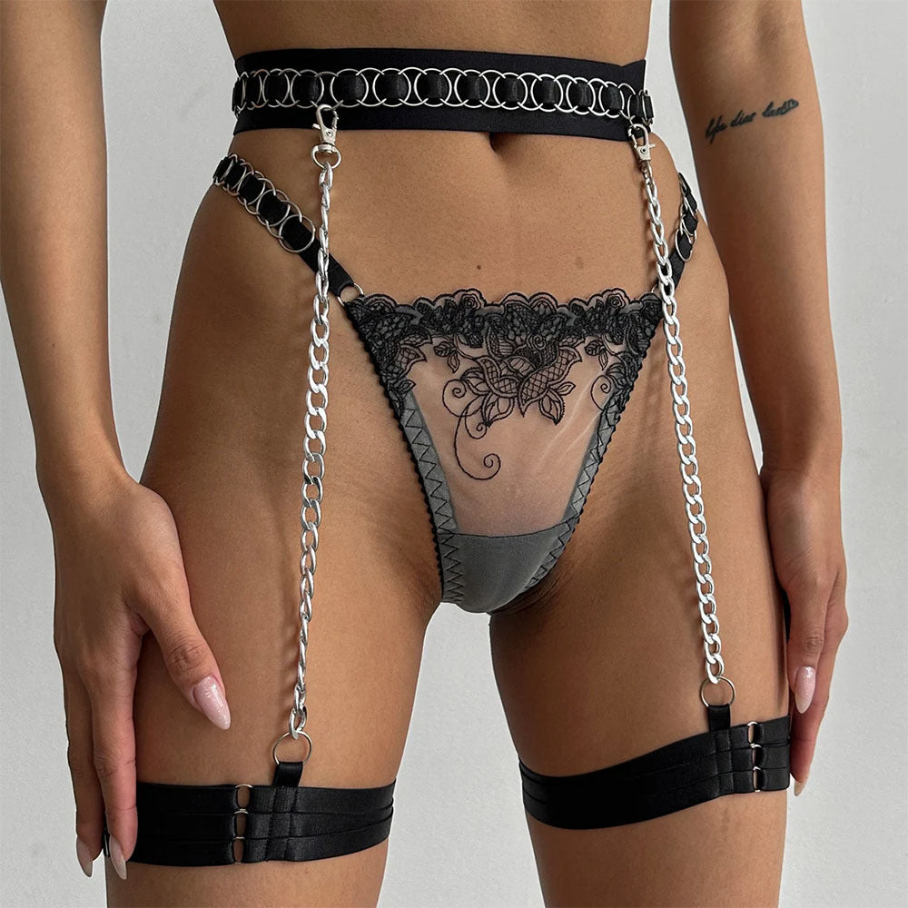 Ensemble lingerie cinq pièces avec tour de cuisses - CAPRICE - NAKED Underwear FR